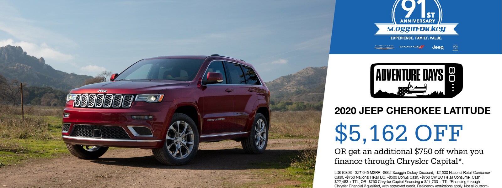 Scoggin Dickey Chrysler Dodge Jeep Ram New & Used Car Dealership In