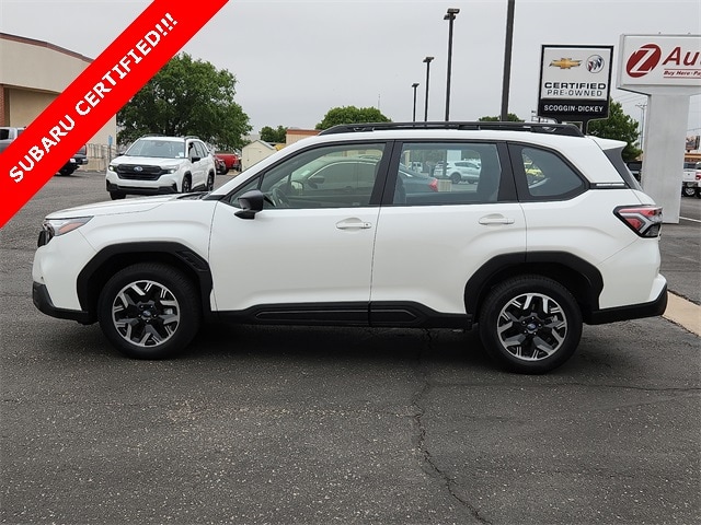 Certified 2025 Subaru Forester Base with VIN JF2SLDAC3SH476247 for sale in Lubbock, TX