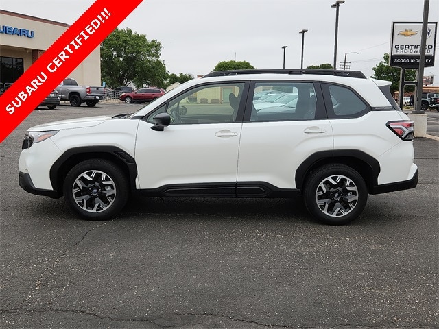Certified 2025 Subaru Forester Base with VIN JF2SLDAC3SH476216 for sale in Lubbock, TX