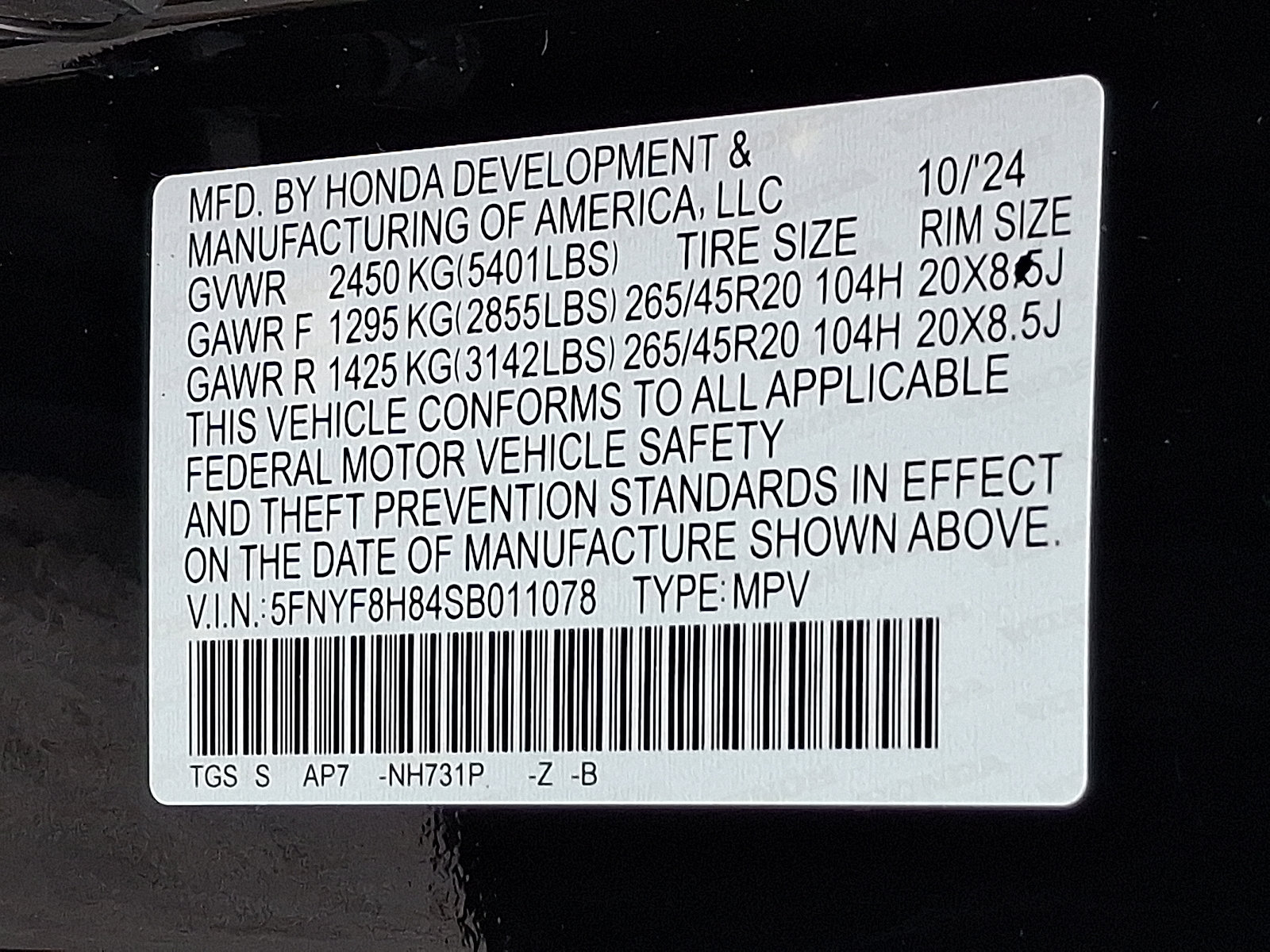 2025 Honda Passport Black Edition - Photo 26