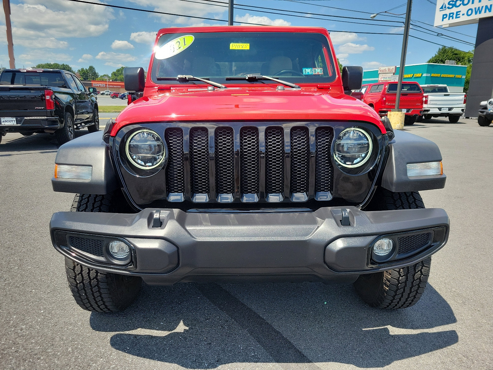 Used 2021 Jeep Wrangler Unlimited Willys with VIN 1C4HJXDN3MW709572 for sale in Allentown, PA