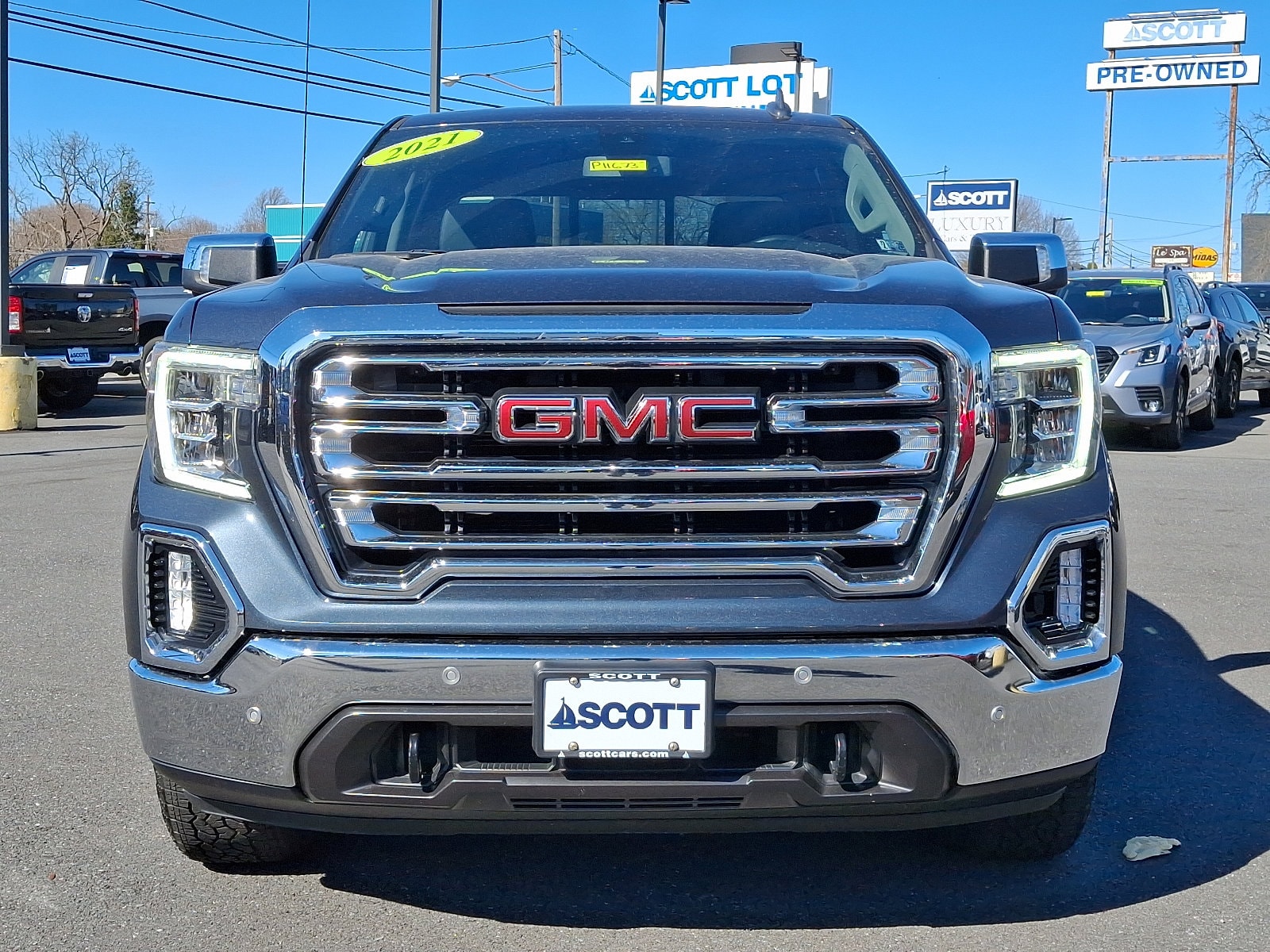 Certified 2021 GMC Sierra 1500 SLT with VIN 1GTU9DET2MZ316504 for sale in Allentown, PA