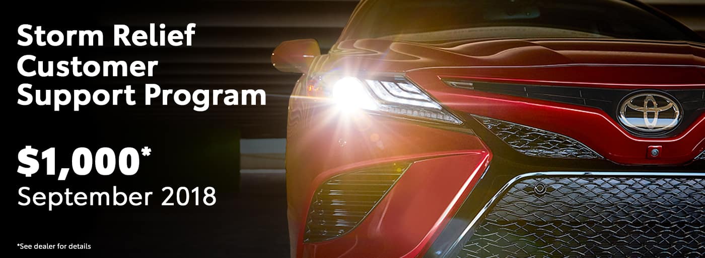 Toyota Customer Storm Relief Support Program in Sumter, SC Scott Will