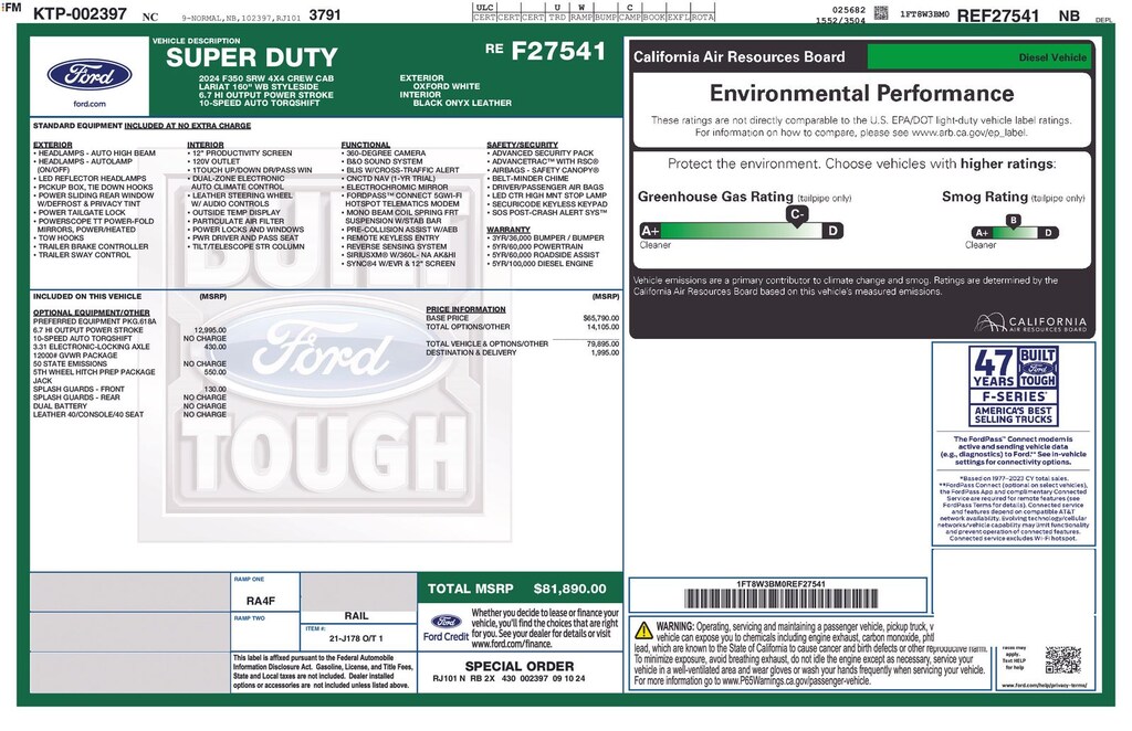 Used 2024 Ford F-350SD Lariat Truck