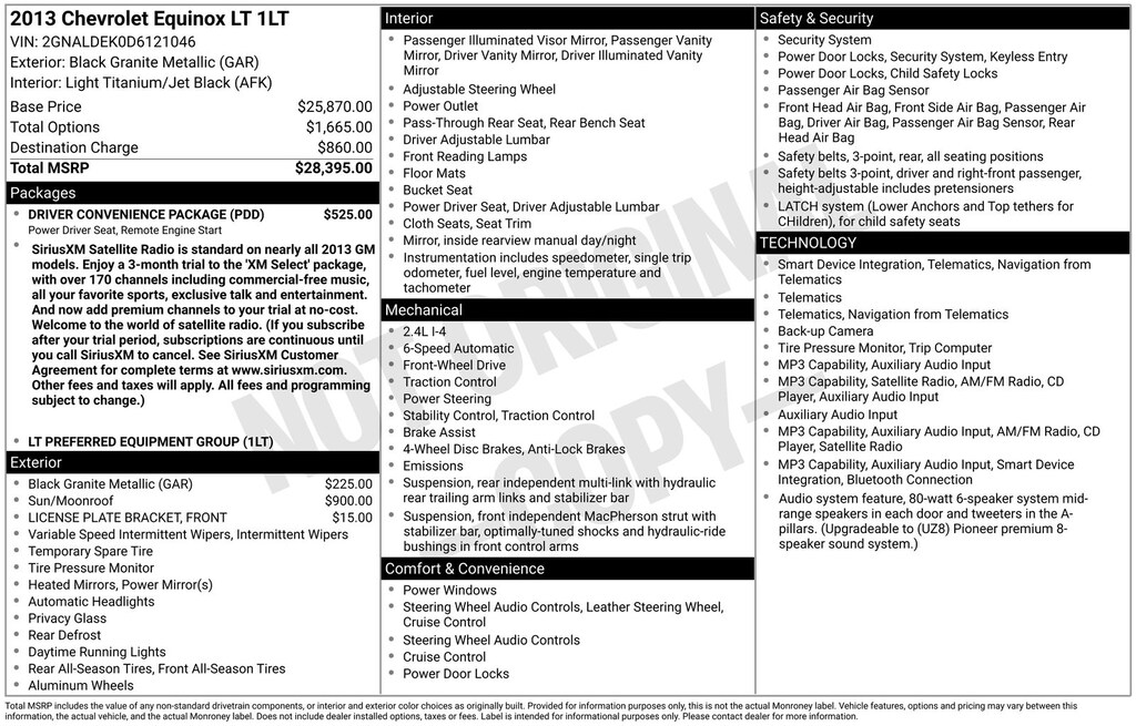 Used 2013 Chevrolet Equinox LT SUV