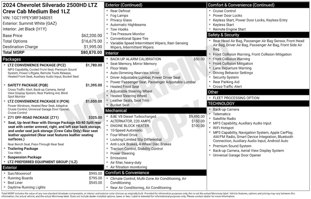 Used 2024 Chevrolet Silverado 2500HD LTZ Truck