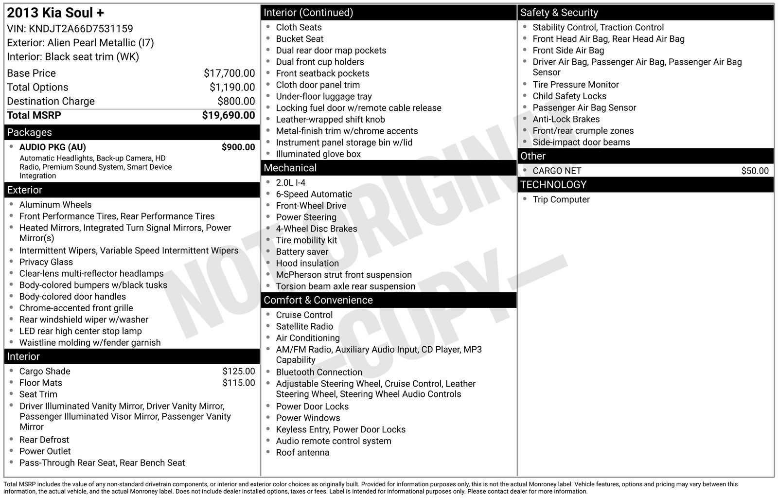 2013 Kia Soul Plus Hatchback