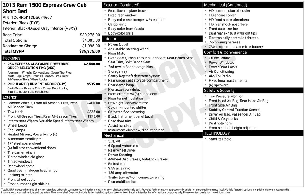 Used 2013 Ram 1500 Express Truck