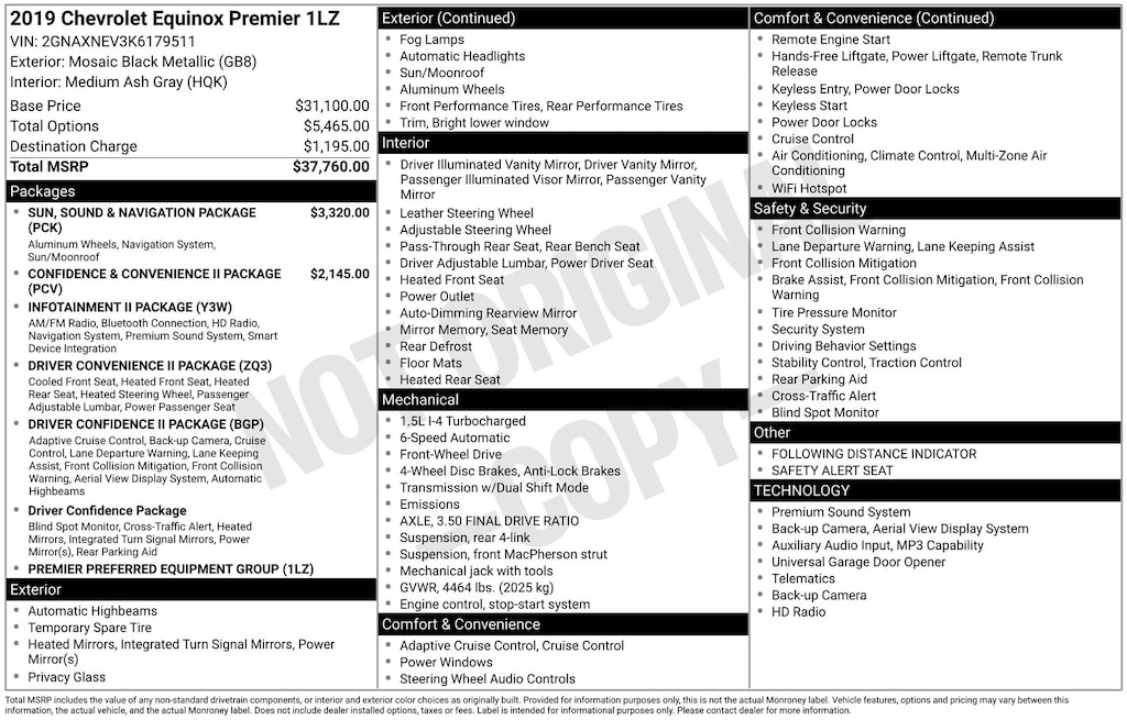 Used 2019 Chevrolet Equinox Premier SUV