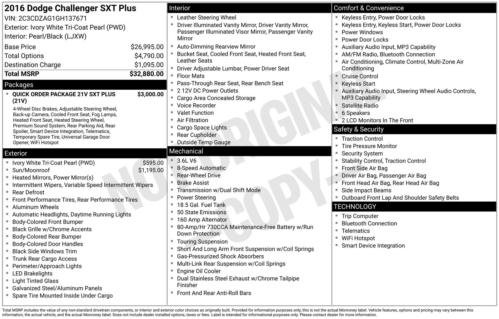 2016 Dodge Challenger SXT Plus's photo
