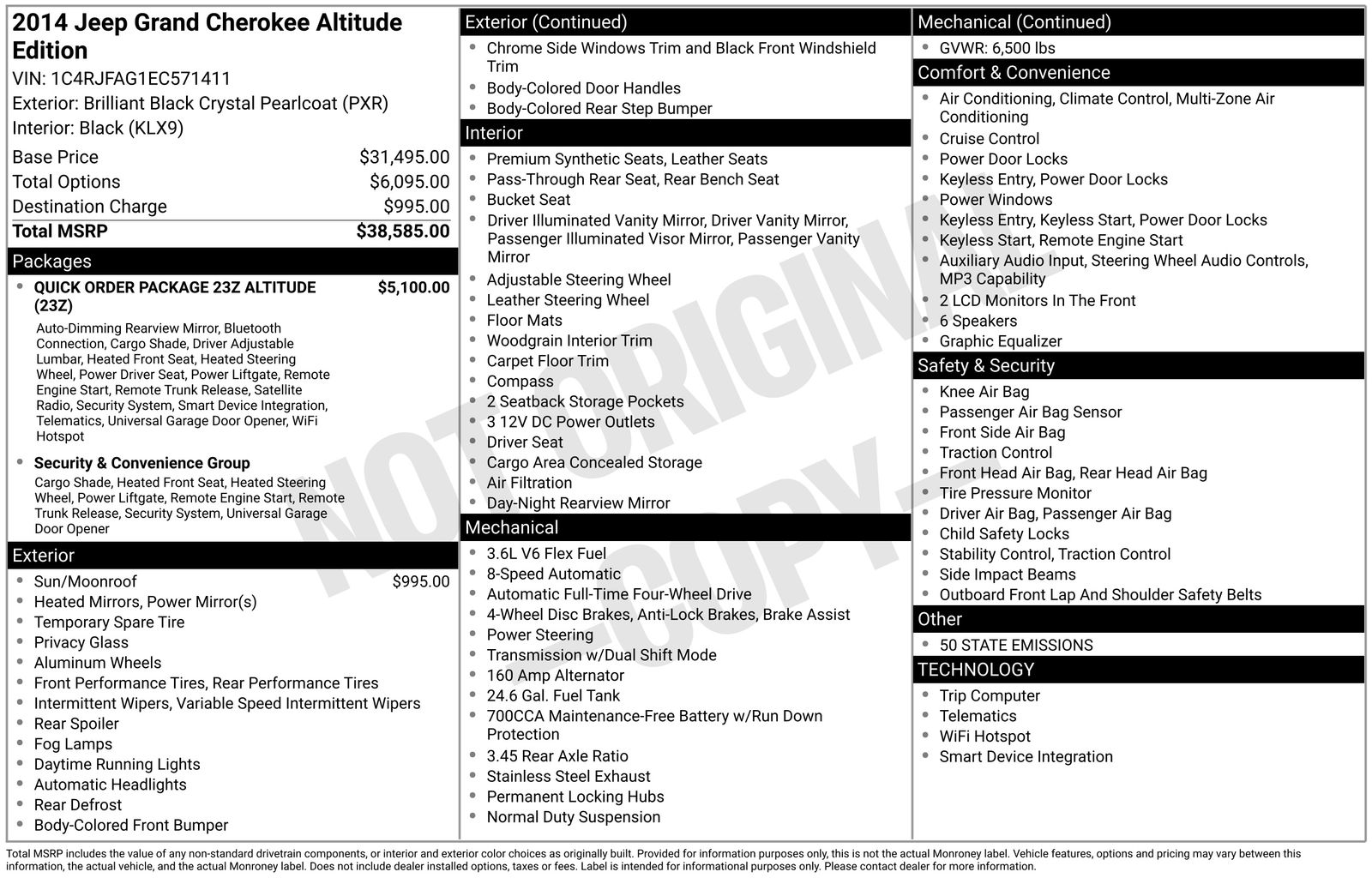 2014 Jeep Grand Cherokee Altitude 4WD's photo