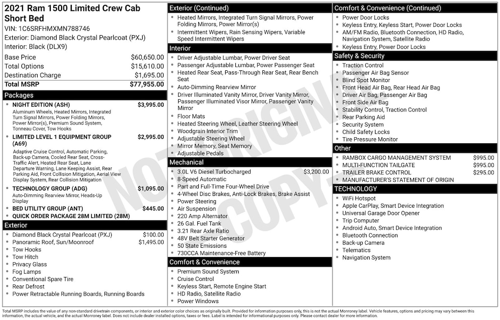 Used 2021 Ram 1500 Limited Truck