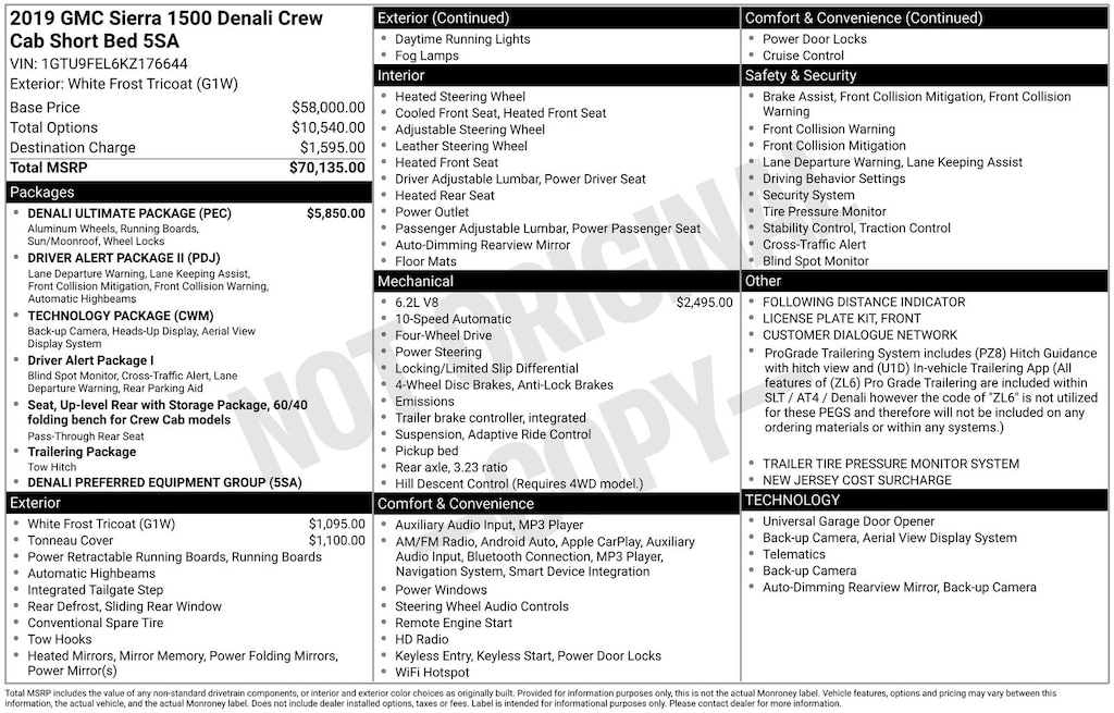Used 2019 GMC Sierra 1500 Denali Truck