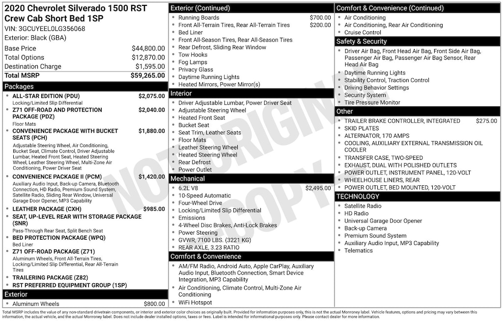 Used 2020 Chevrolet Silverado 1500 RST Truck