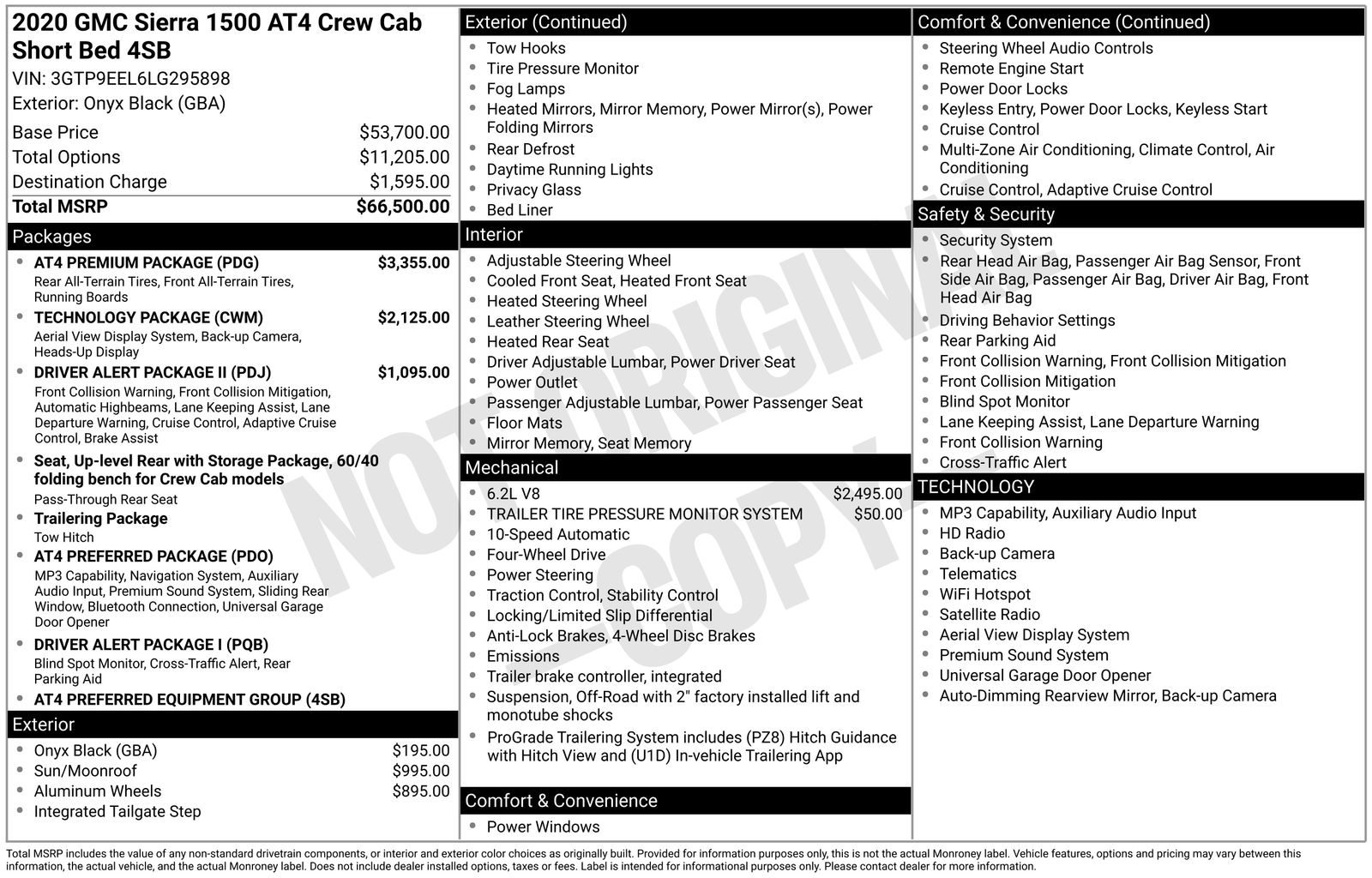 2020 GMC Sierra 4WD Crew Cab Short Box AT4's photo