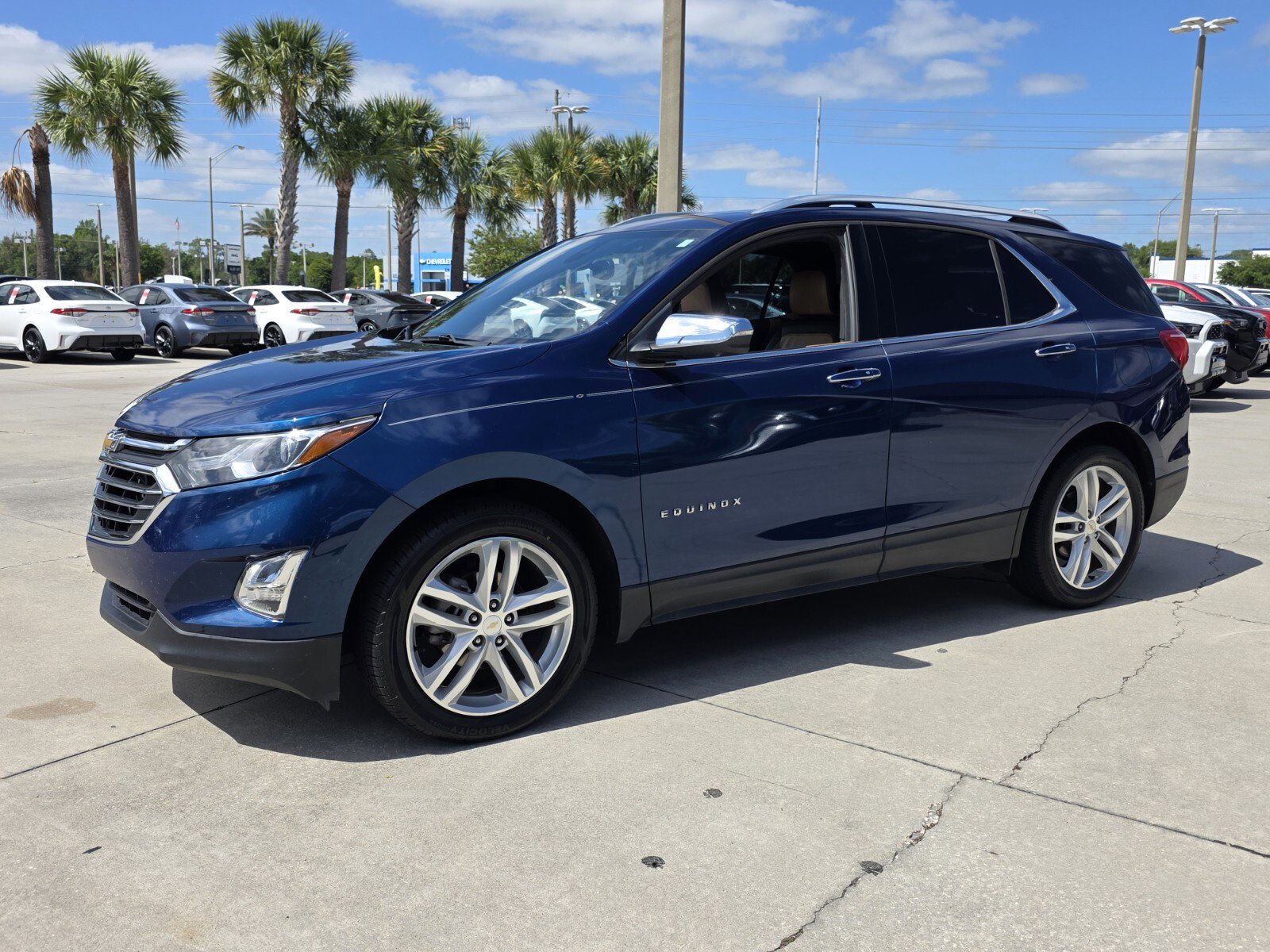 Used 2019 Chevrolet Equinox Premier with VIN 2GNAXNEV6K6137110 for sale in Sebring, FL