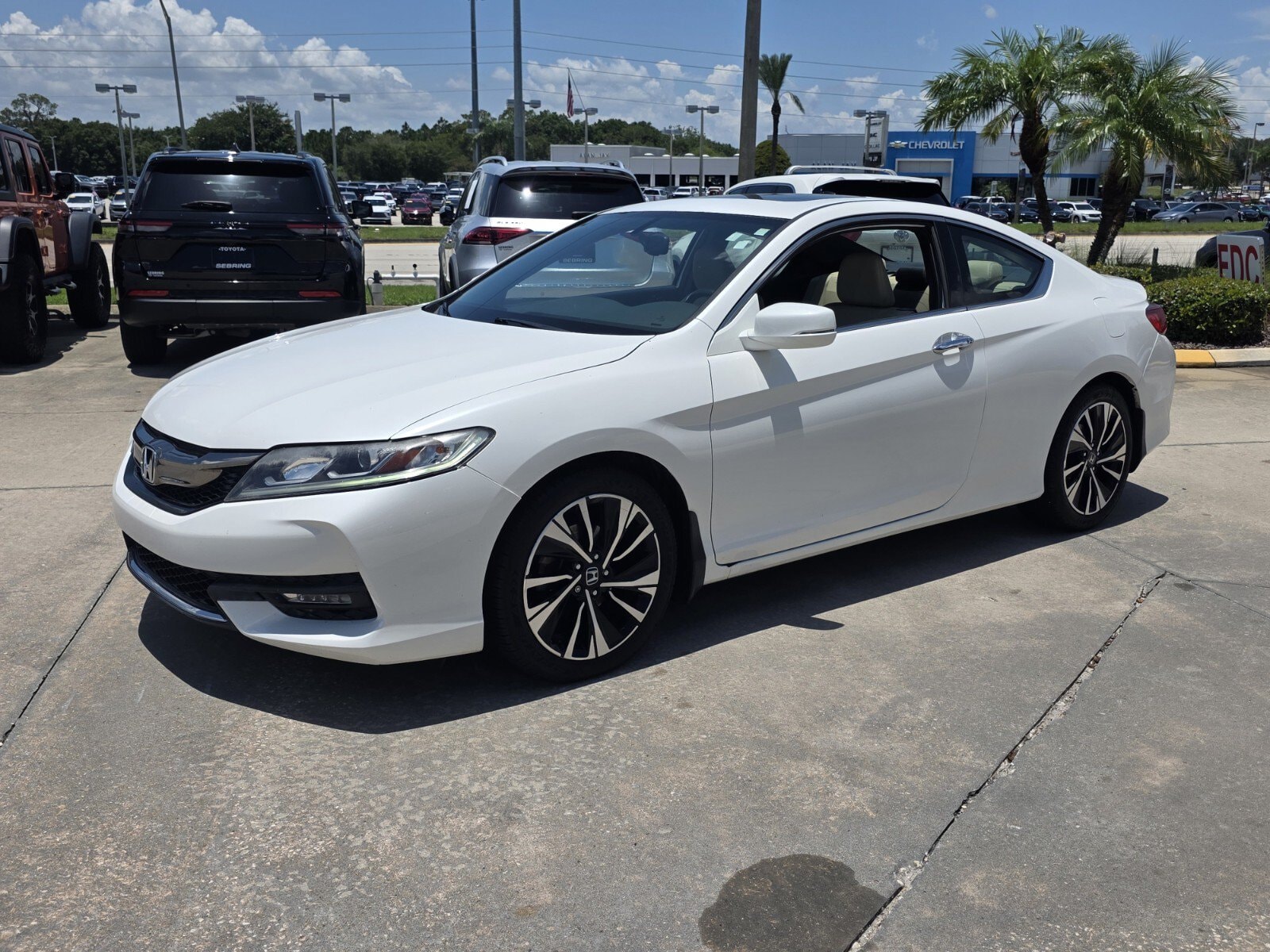 Used 2016 Honda Accord EX-L V-6 with VIN 1HGCT2B85GA001279 for sale in Sebring, FL