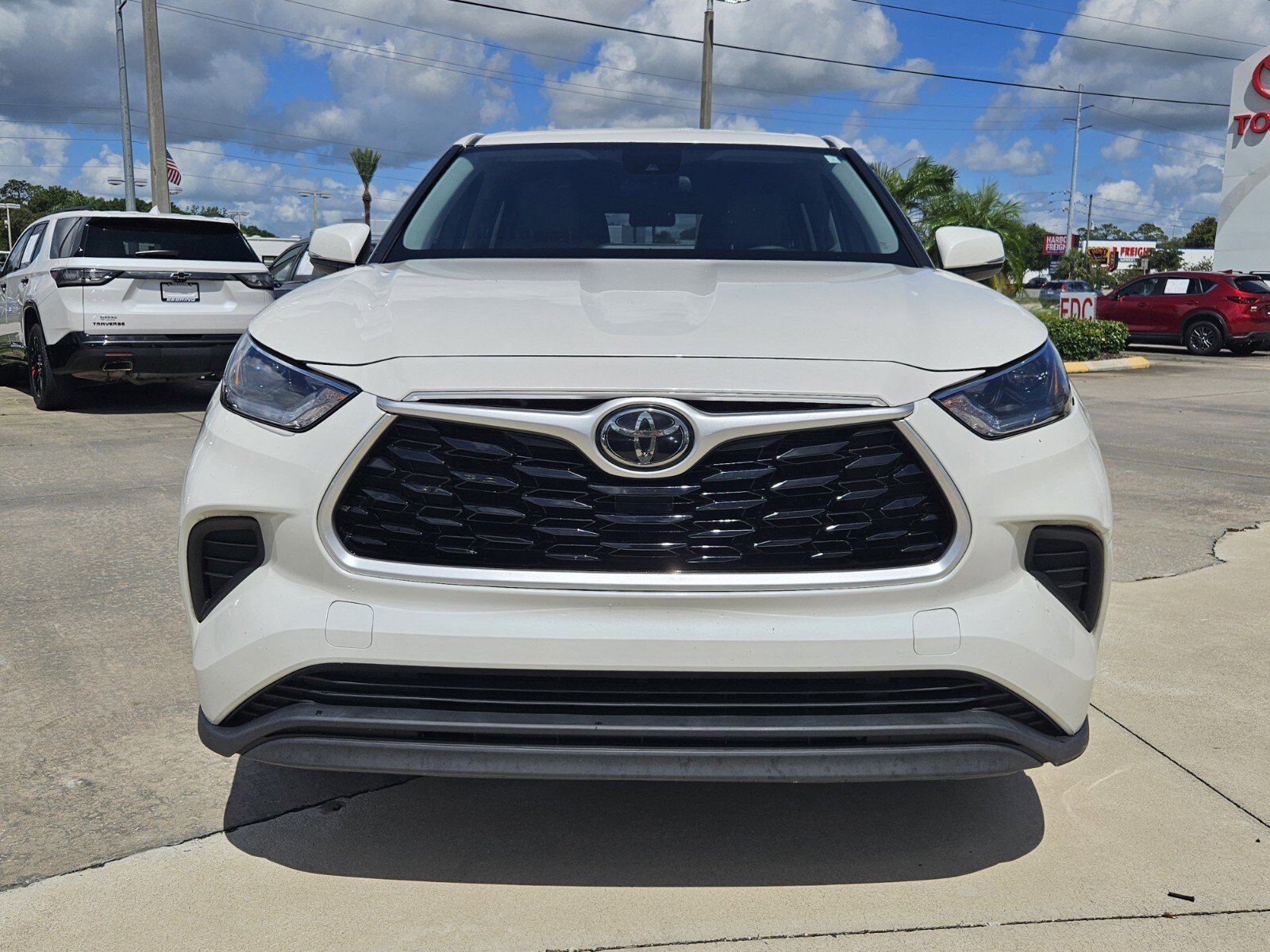 Used 2021 Toyota Highlander L with VIN 5TDCZRAH9MS521474 for sale in Sebring, FL