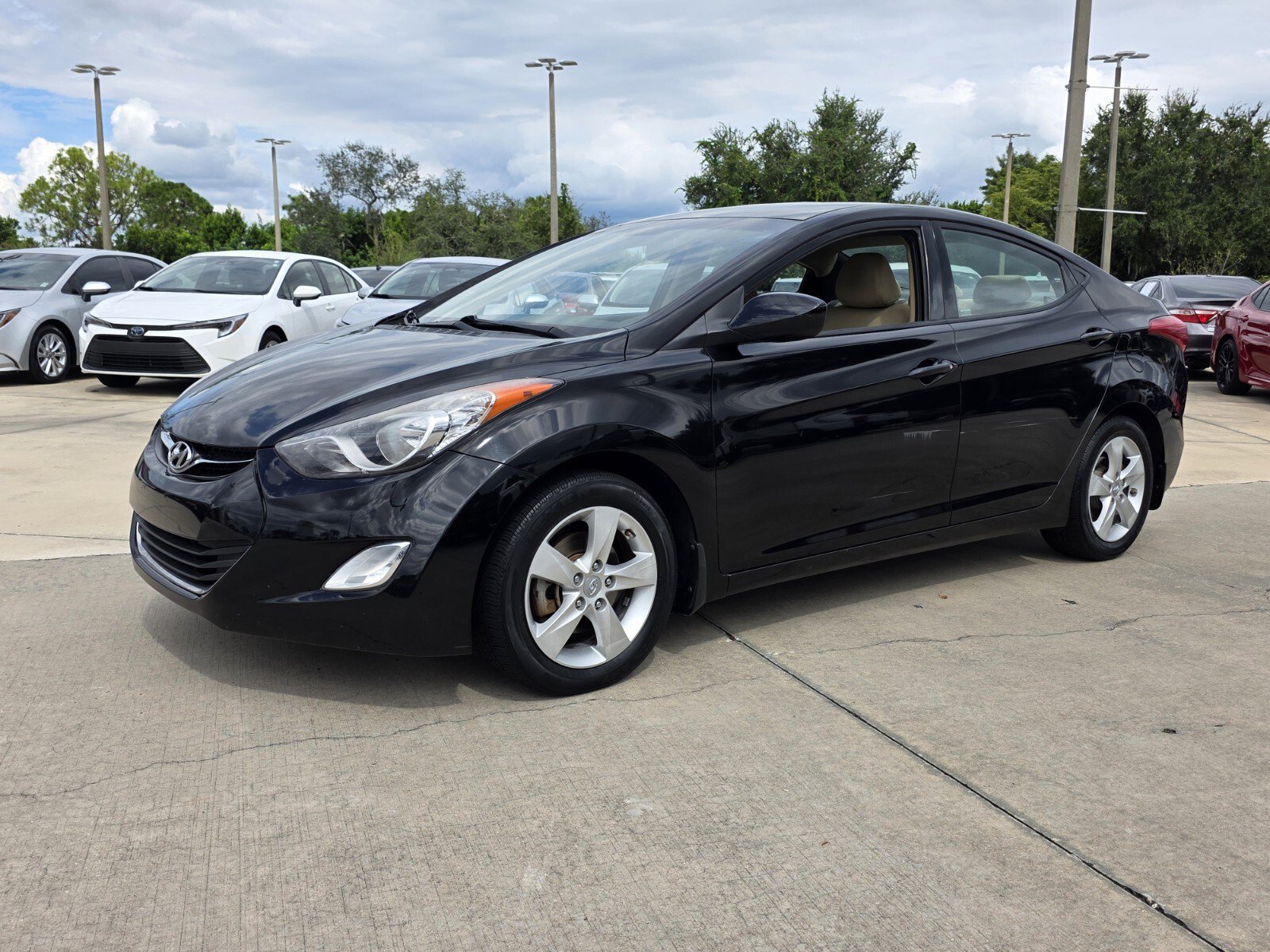 Used 2013 Hyundai Elantra GLS with VIN KMHDH4AE3DU649149 for sale in Sebring, FL