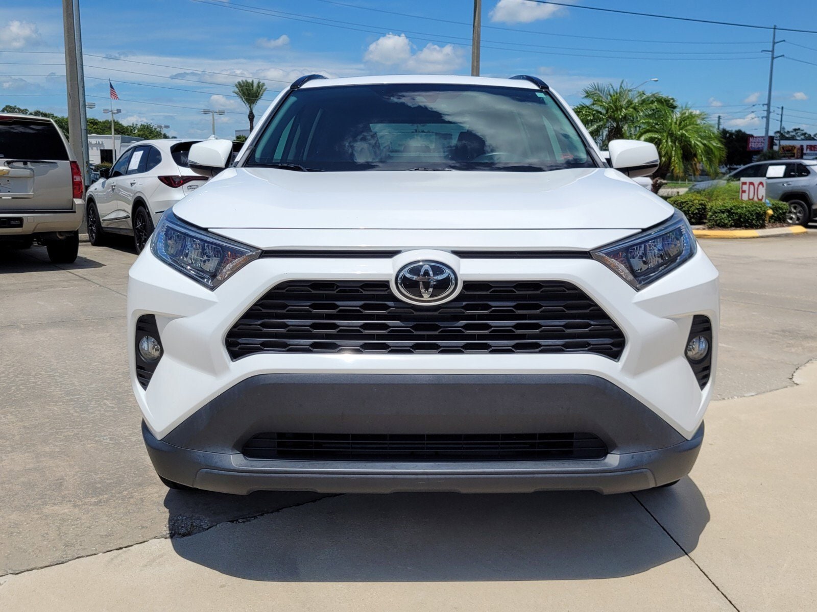 Used 2020 Toyota RAV4 XLE Premium with VIN 2T3A1RFV2LC069668 for sale in Sebring, FL