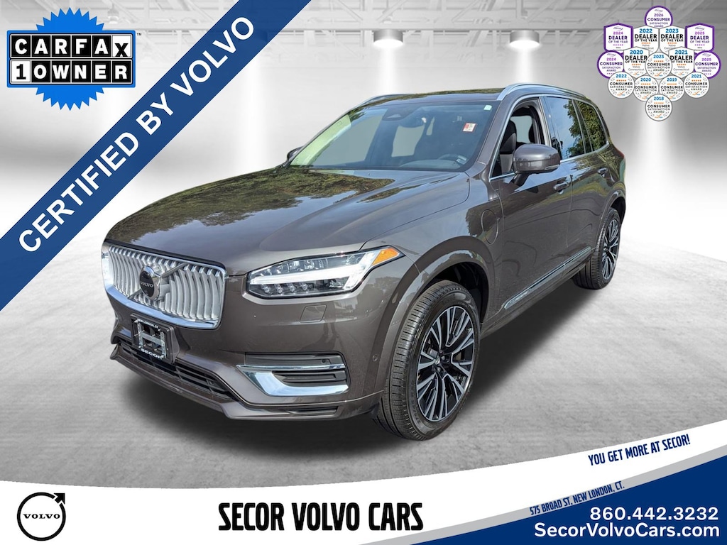 Certified 2024 Volvo XC90 Recharge Plug-In Hybrid Plus Bright Theme T8 eAWD PHEV Plus Bright Theme 7P
