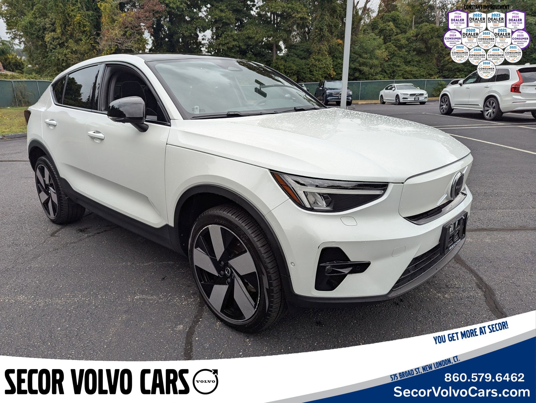 Certified 2023 Volvo C40 Ultimate with VIN YV4ED3GM4P2035334 for sale in New London, CT