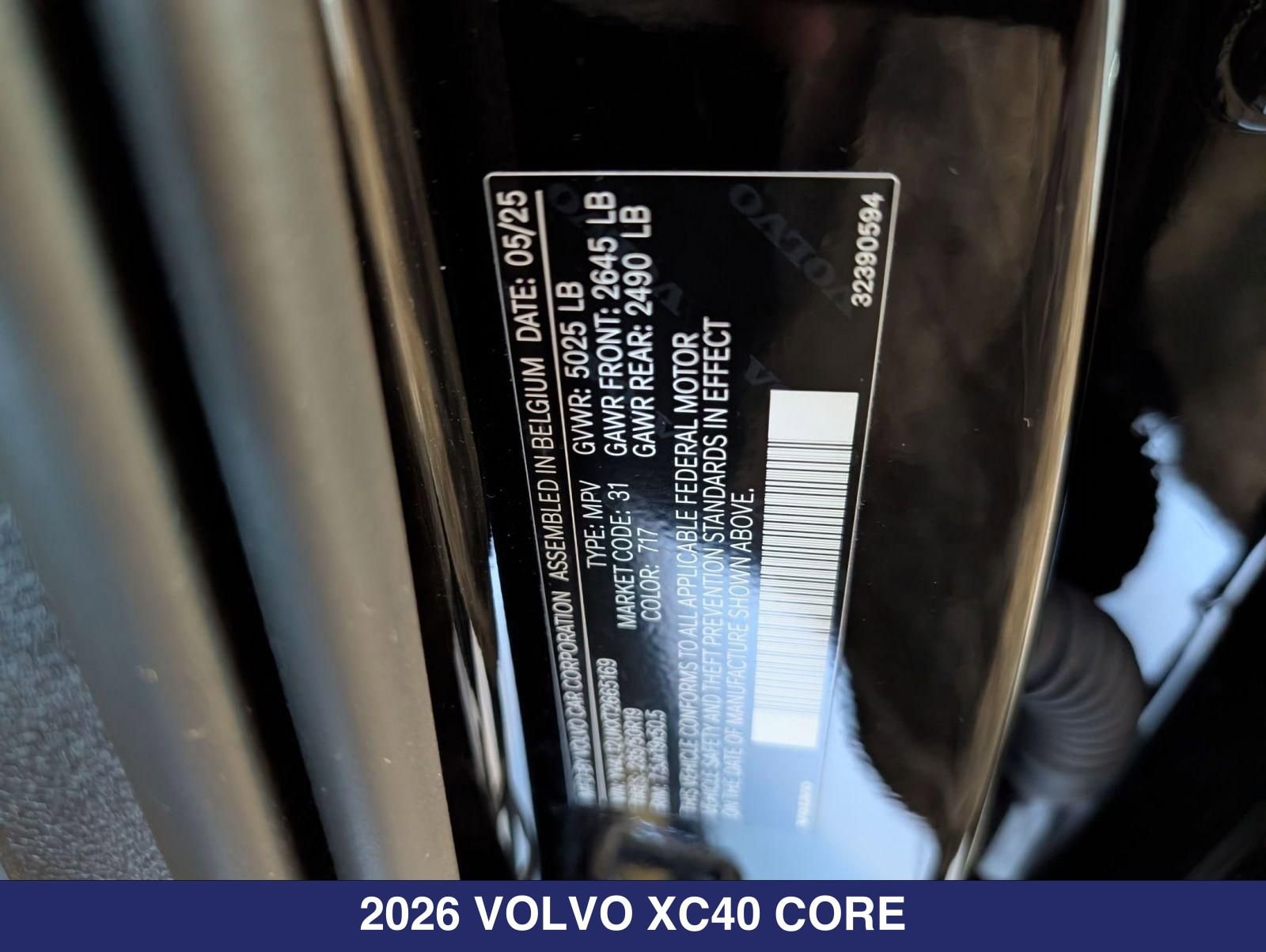 2026 Volvo XC40 Core - Photo 19