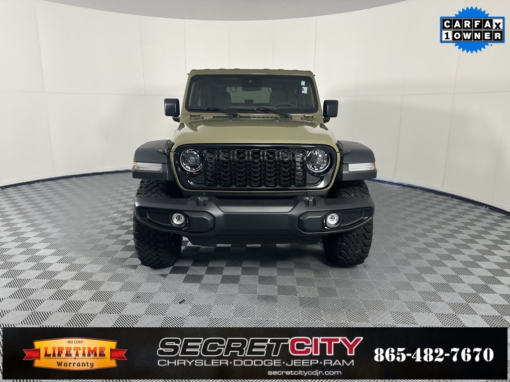 Used 2025 Jeep Wrangler 2-Door Willys with VIN 1C4PJXAN2SW519226 for sale in Oak Ridge, TN