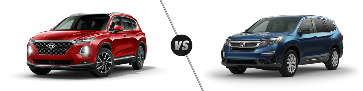 Hyundai Santa Fe vs. Honda Pilot SUV Comparison