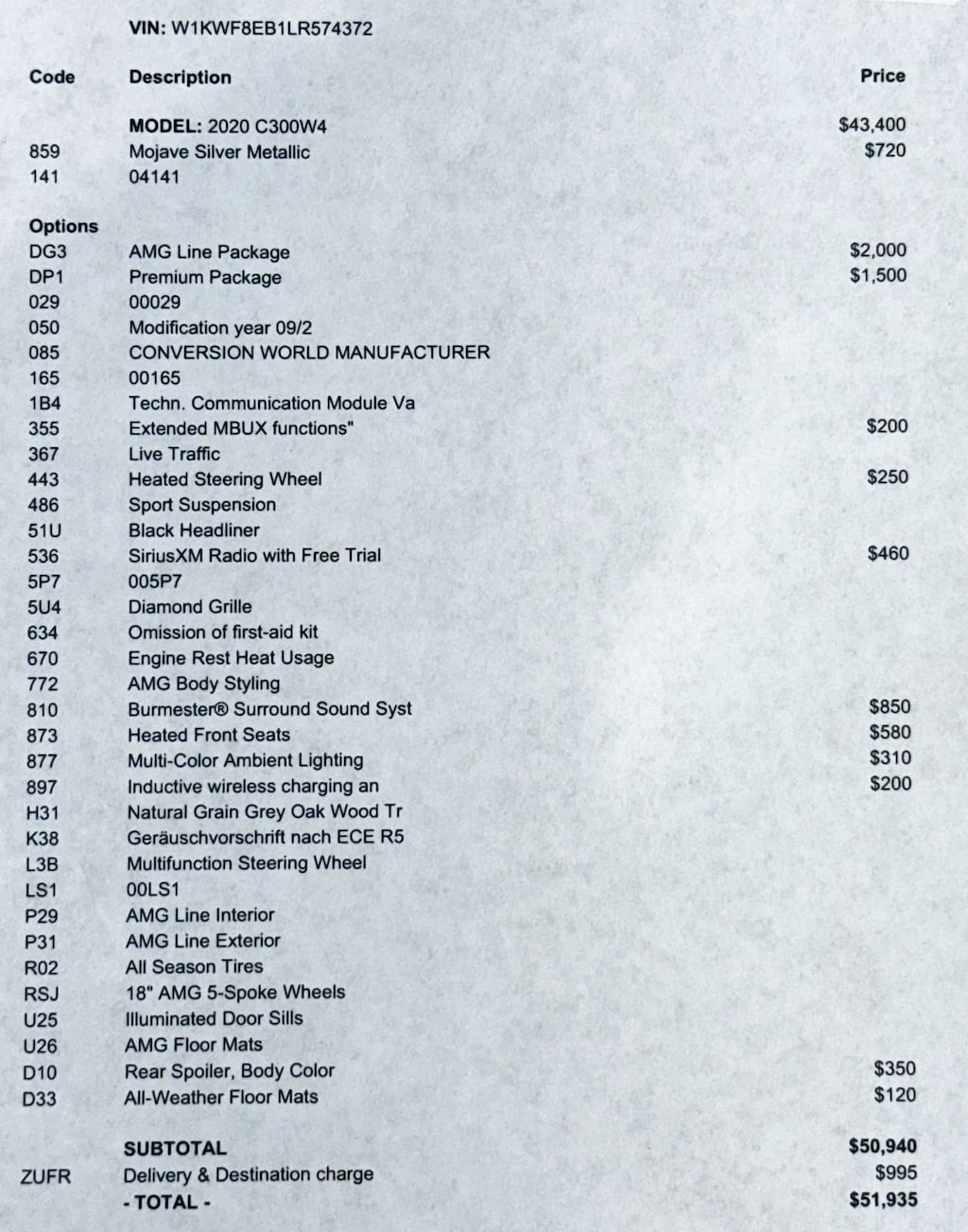 Certified 2020 Mercedes-Benz C-Class C 300 Sedan