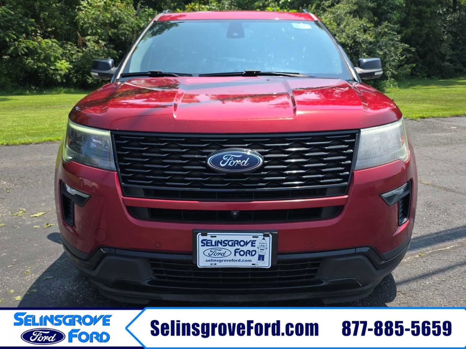 Certified 2018 Ford Explorer Sport with VIN 1FM5K8GT0JGA33860 for sale in Selinsgrove, PA