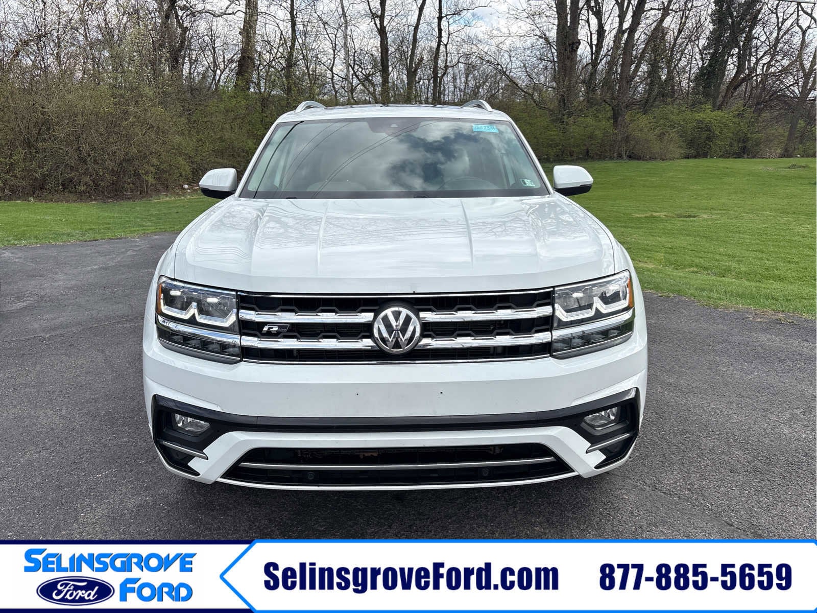 Certified 2019 Volkswagen Atlas SEL R-Line with VIN 1V2RR2CAXKC507307 for sale in Selinsgrove, PA