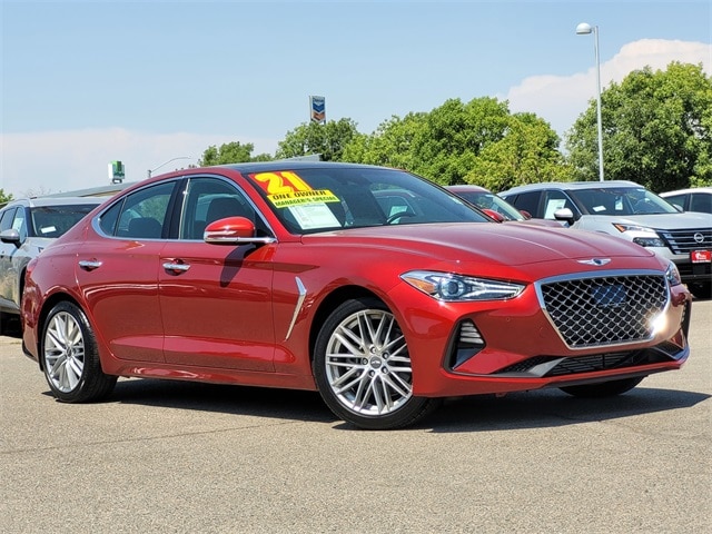 Used 2021 GENESIS G70 Standard with VIN KMTG34LA2MU077177 for sale in Selma, CA