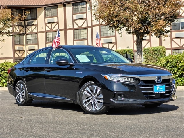 Certified 2021 Honda Accord Hybrid EX-L with VIN 1HGCV3F54MA021518 for sale in Selma, CA