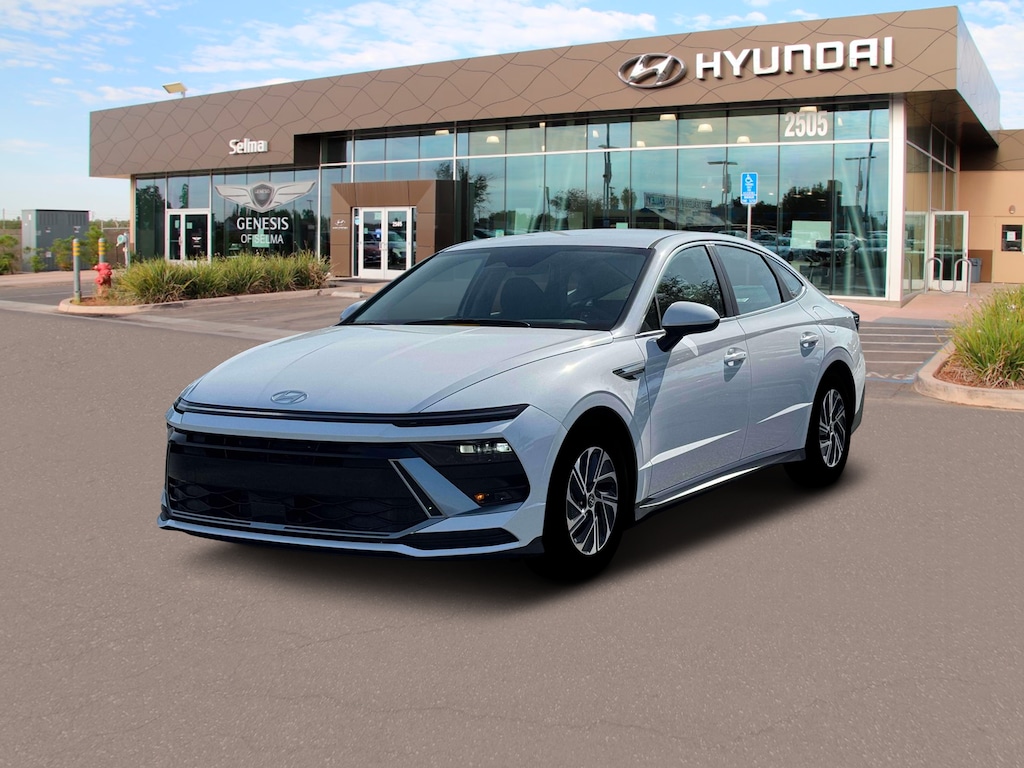 New 2026 Hyundai Sonata Hybrid Blue Sedan