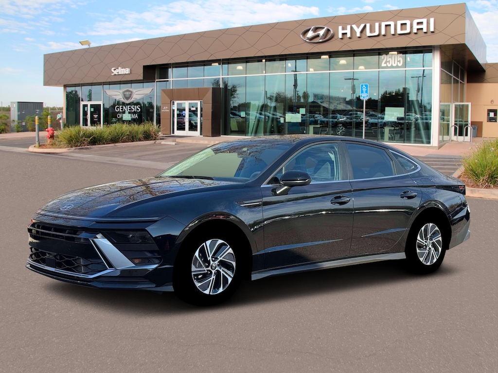 New 2026 Hyundai Sonata Hybrid Blue Sedan