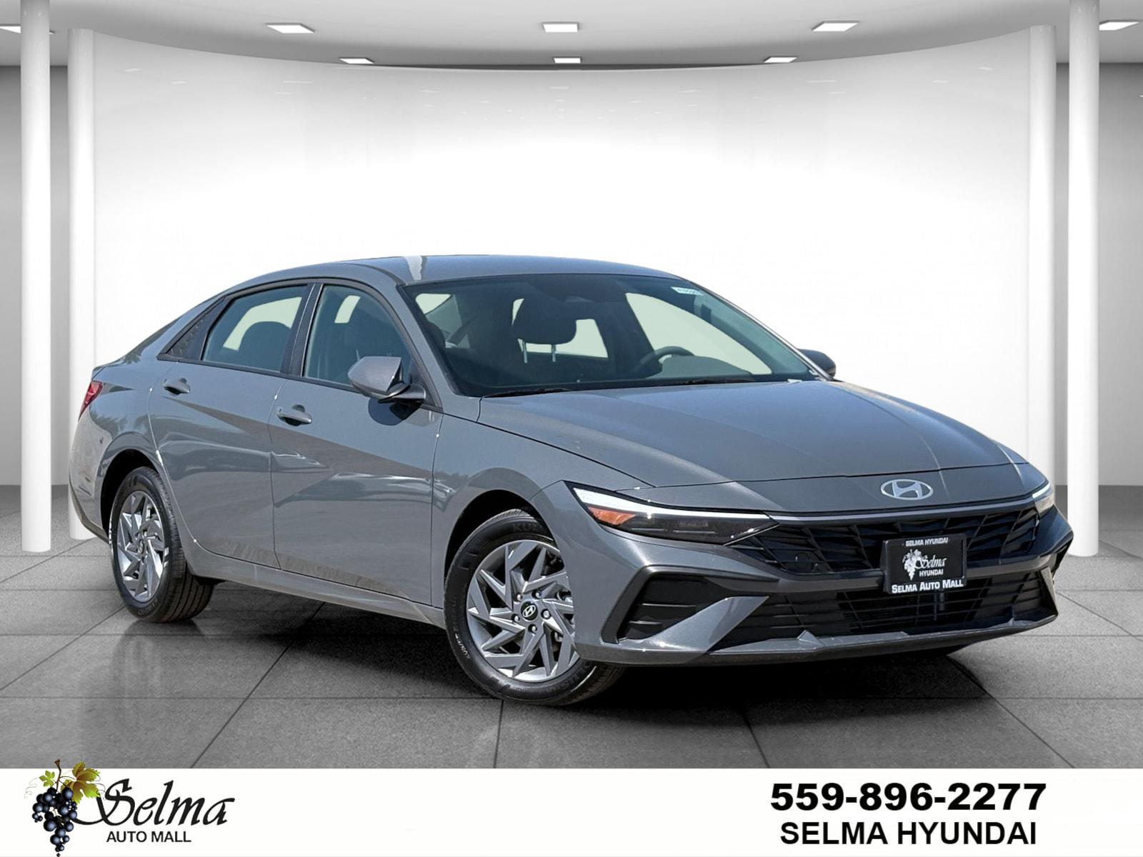 New 2026 Hyundai Elantra Hybrid Blue Sedan