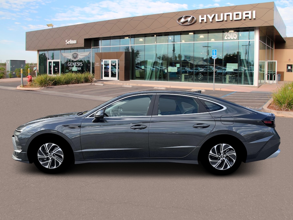 New 2026 Hyundai Sonata Hybrid Blue Sedan