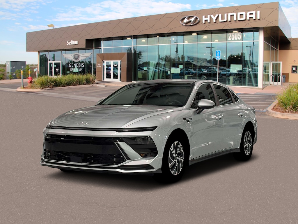 New 2026 Hyundai Sonata Hybrid Blue Sedan