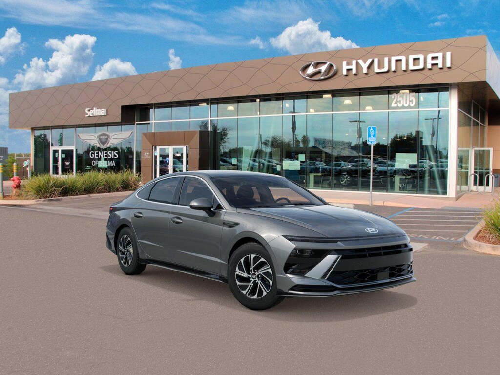 New 2026 Hyundai Sonata Hybrid Blue Sedan