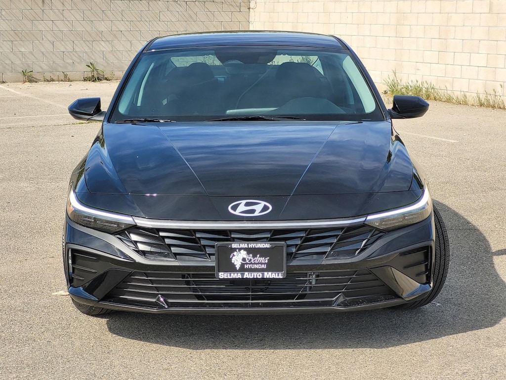 New 2026 Hyundai Elantra Hybrid Blue Sedan