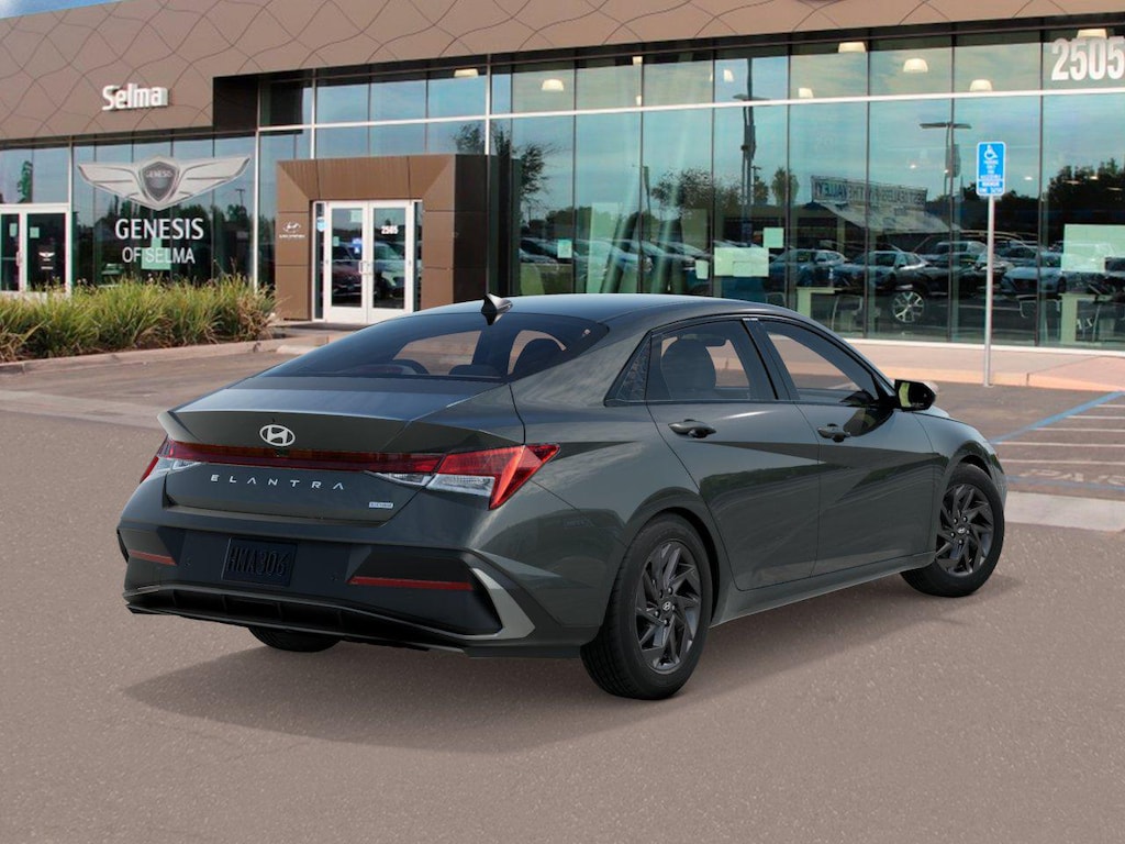 New 2026 Hyundai Elantra HEV Blue Sedan