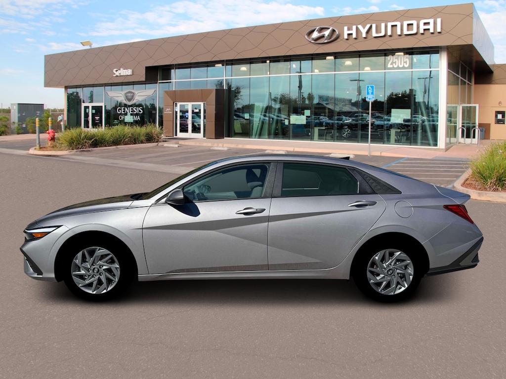 New 2026 Hyundai Elantra Hybrid Blue Sedan