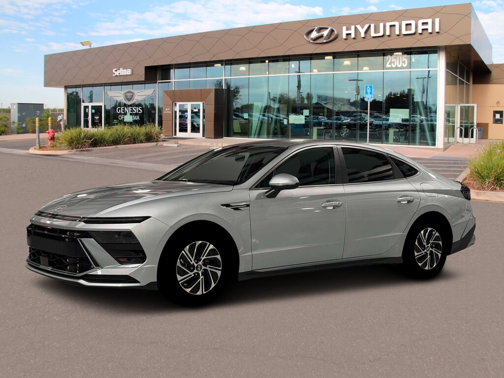 New 2026 Hyundai Sonata Hybrid Blue Sedan