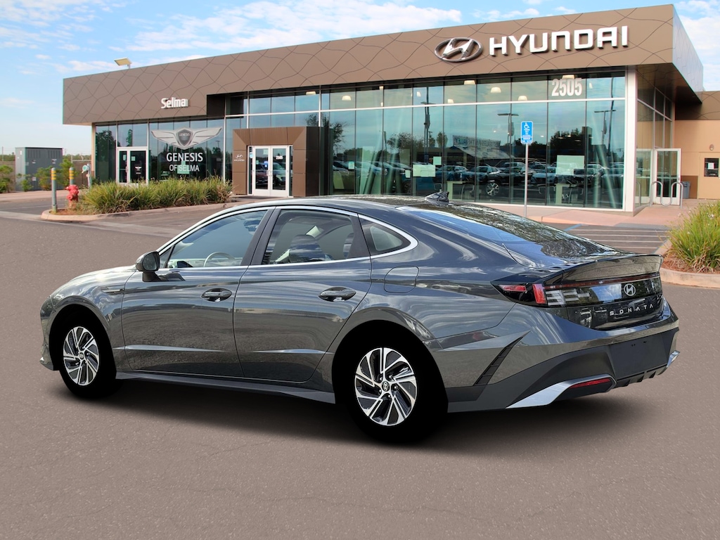 New 2026 Hyundai Sonata Hybrid Blue Sedan