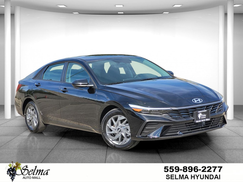 New 2026 Hyundai Elantra Hybrid Blue Sedan