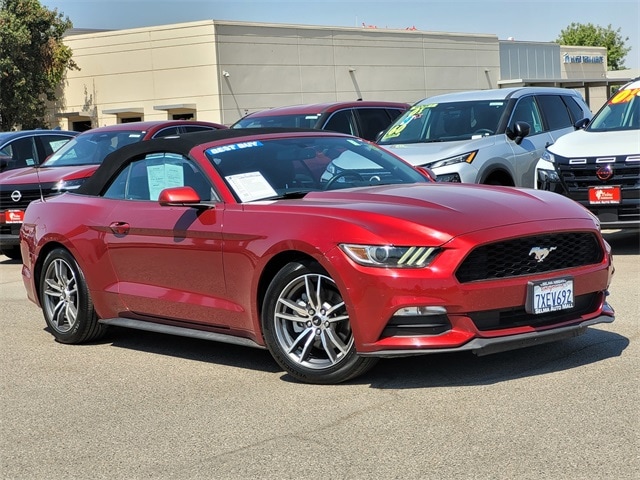 Used 2017 Ford Mustang V6 with VIN 1FATP8EM1H5257434 for sale in Selma, CA