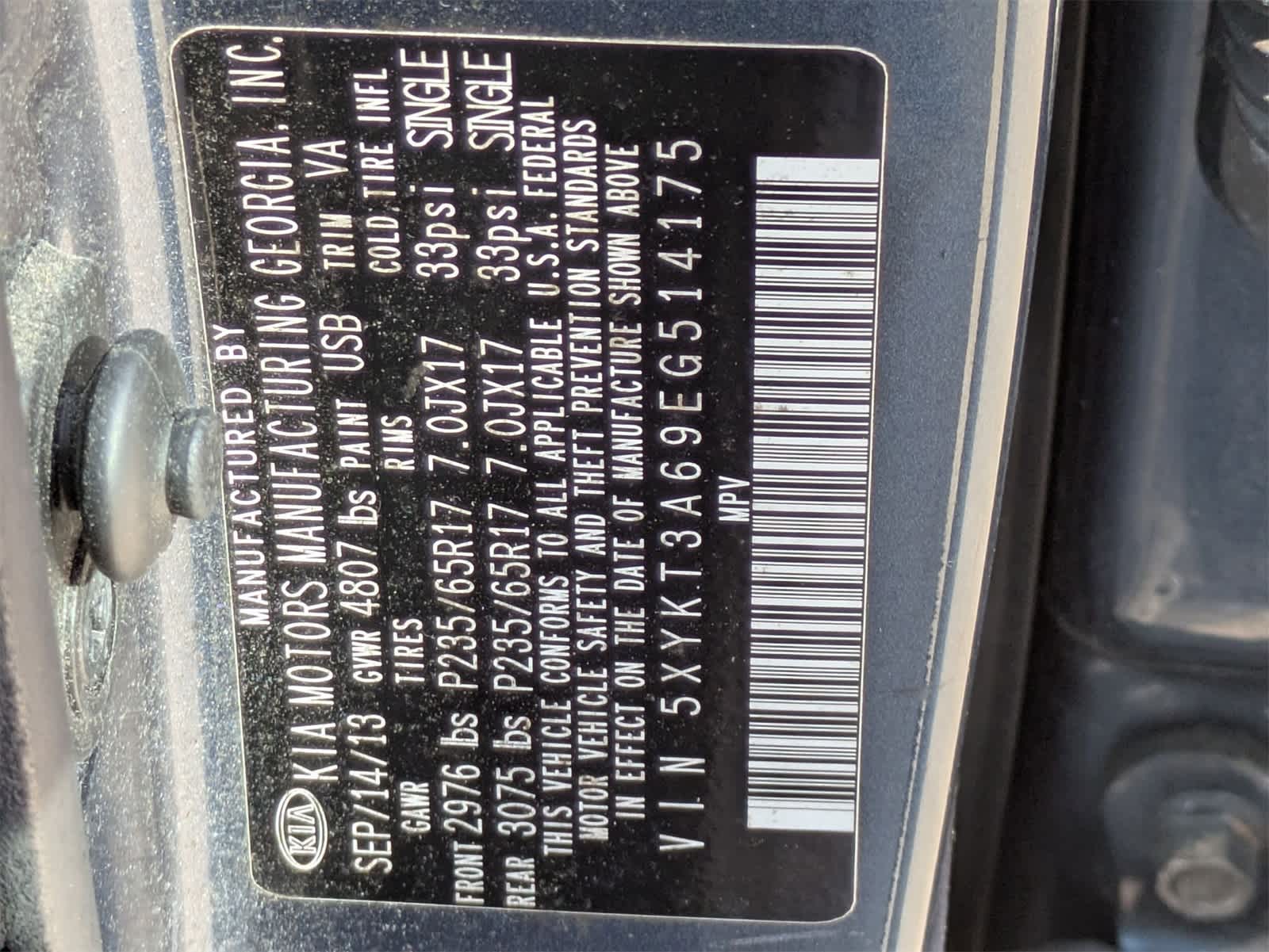 Thumbnail: 2014 Kia Sorento - 11