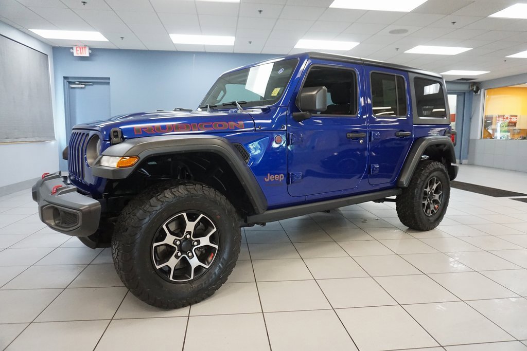 Used 2019 Jeep Wrangler Unlimited Rubicon with VIN 1C4HJXFN5KW525681 for sale in Strongsville, OH