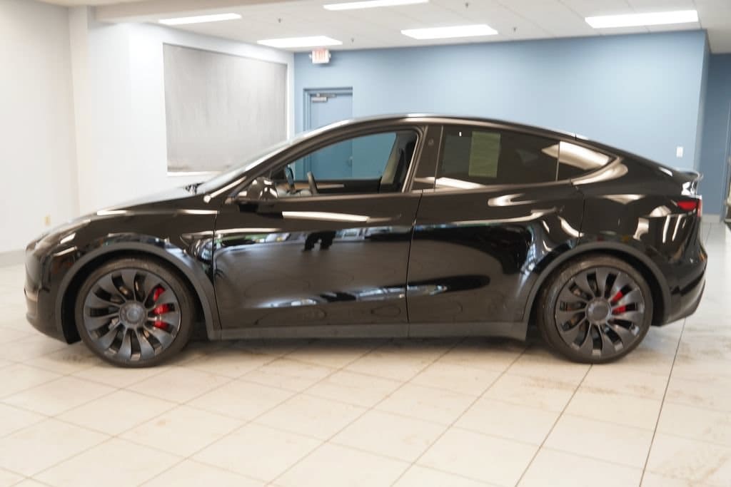 Used 2023 Tesla Model Y Performance with VIN 7SAYGDEF4PF802777 for sale in Strongsville, OH